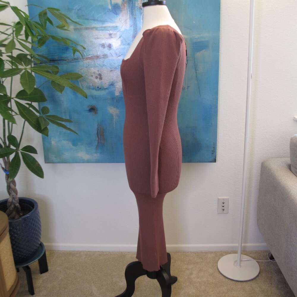FASHION NOVA Alyssa Ribbed Midi Dress - Picture 6 of 8